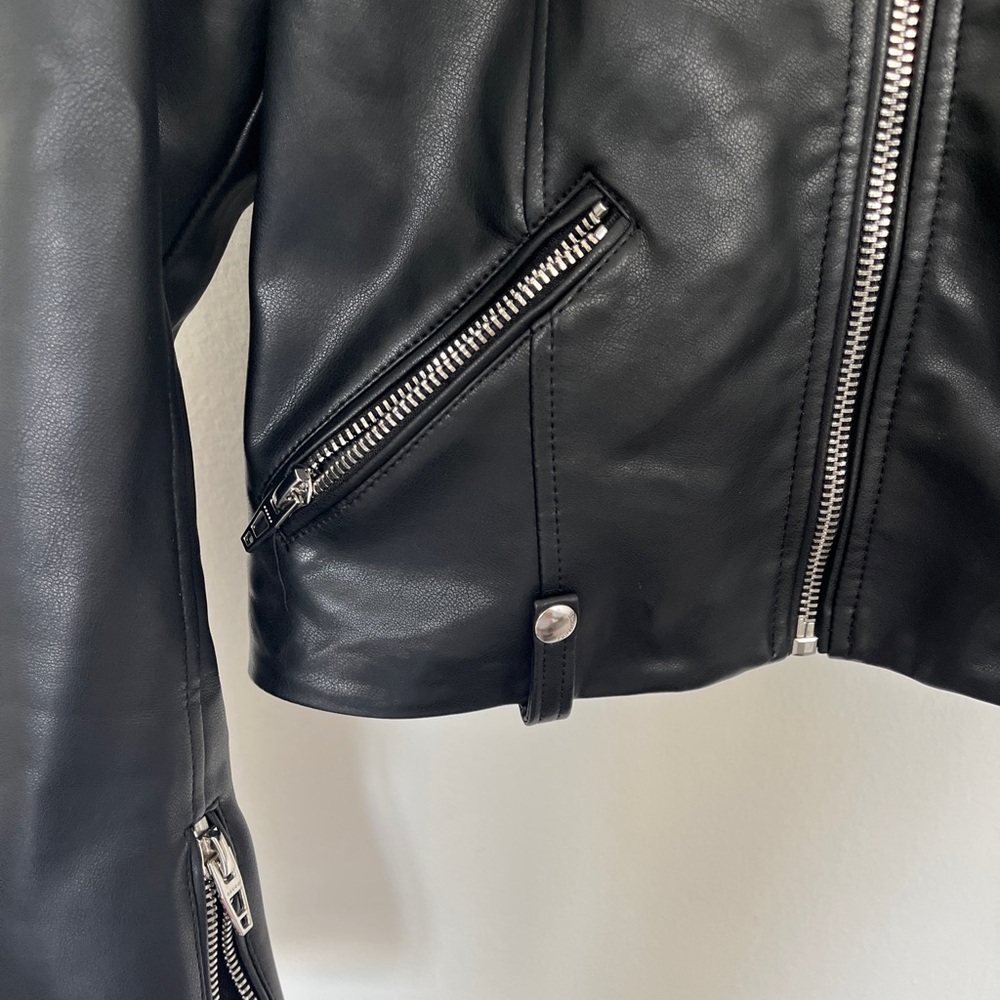 BLANKNYC | Over the Moon Faux Leather Jacket Black Size S - Picture 5 of 8